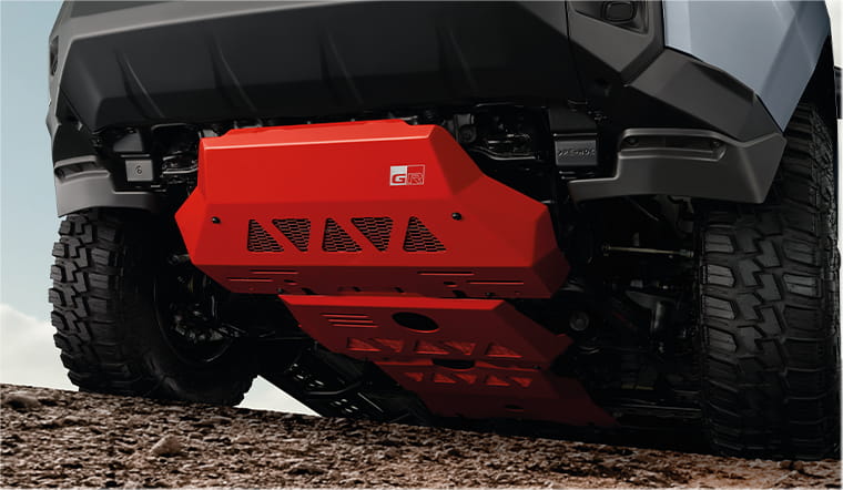 GR Parts Skid Plate B, D-Cab (For Hydraulic Power Steering)